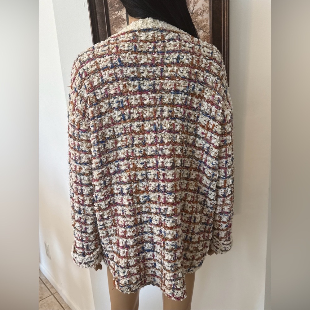 Multicolor Textured Blazer - Picture 7 of 9